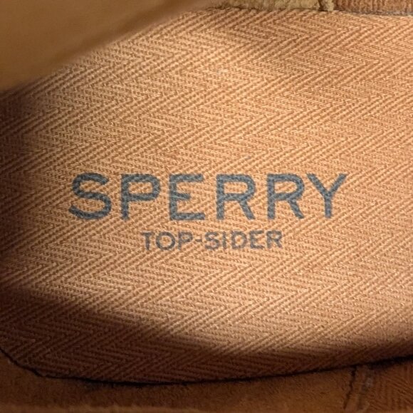 Sperry Top-Sider Stella Prow Suede Ankle Booties in Black & Tan - Size 8M - Picture 5 of 16